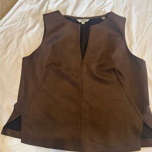 Max Studio Chocolate Brown Top